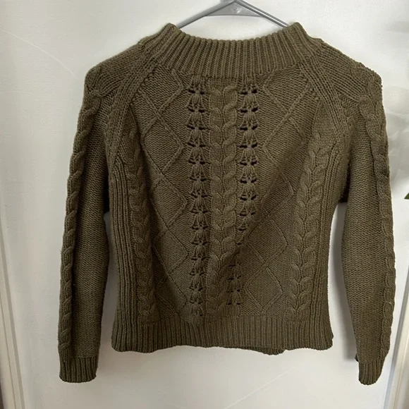 J crew Mockneck Cable-Knit Sweater.‎ Size S - Picture 4 of 9